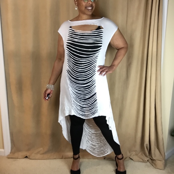 NWT Sleeveless Hi-Lo Dress w/ Slash Detail size 3X - Picture 1 of 16